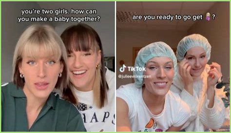 Julie and Camilla: Lesbian couple shares pregnancy journey and TikTokers can't stay calm